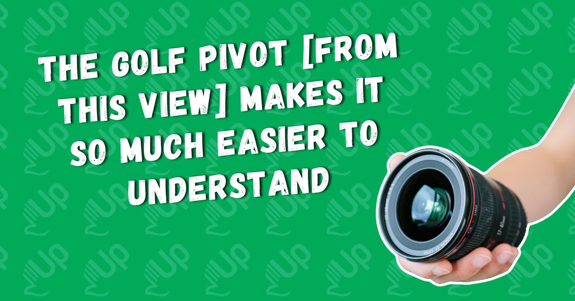 The Golf Pivot [From This View] Makes It So Much Easier To Understand