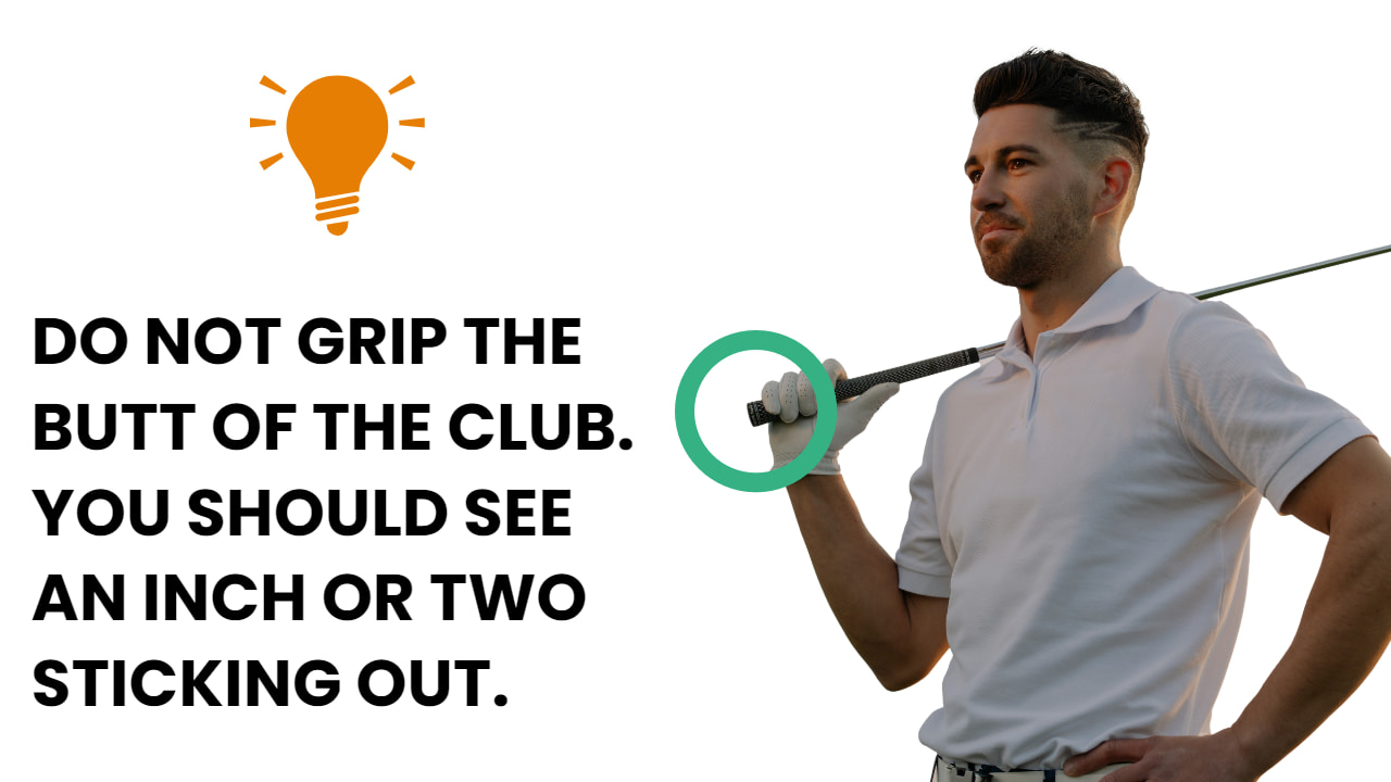 make your glove last longer by not gripping butt of club