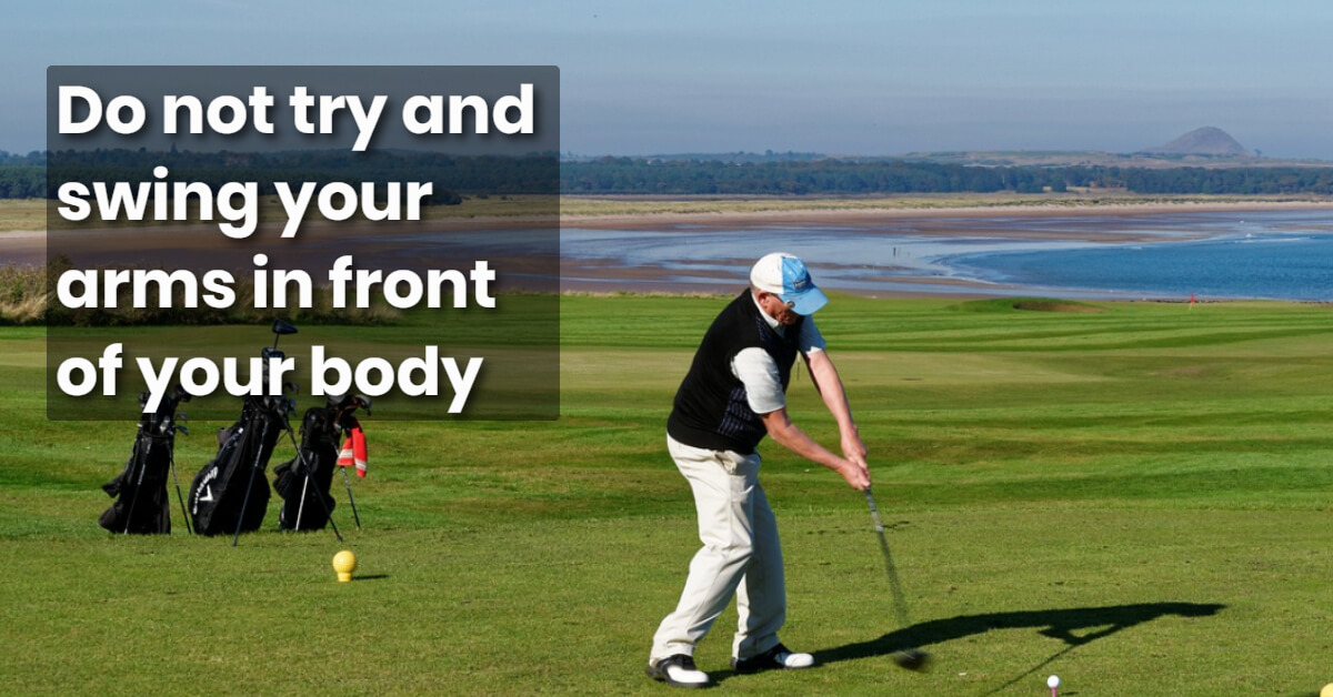 Shaft lean at impact is not from arms swinging Shaft lean at impact is not from arms swinging