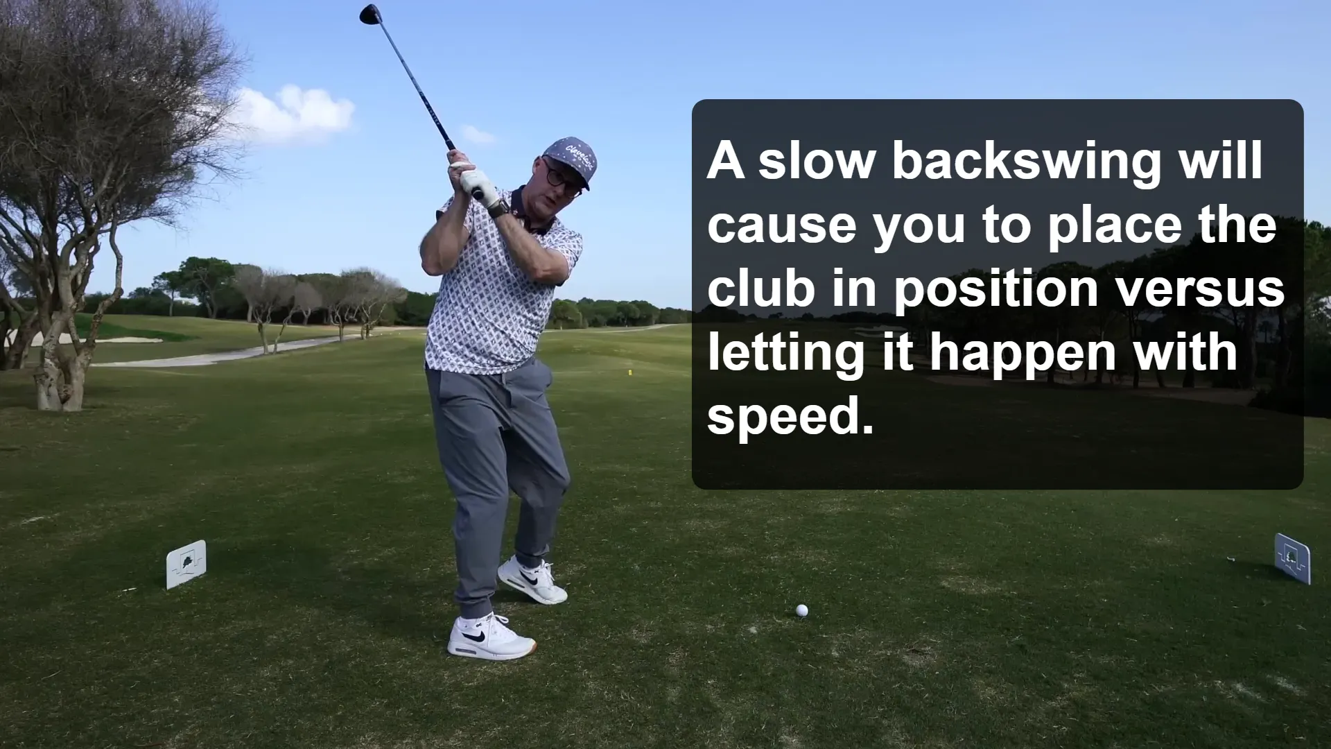 Speed in backswing Speed in backswing